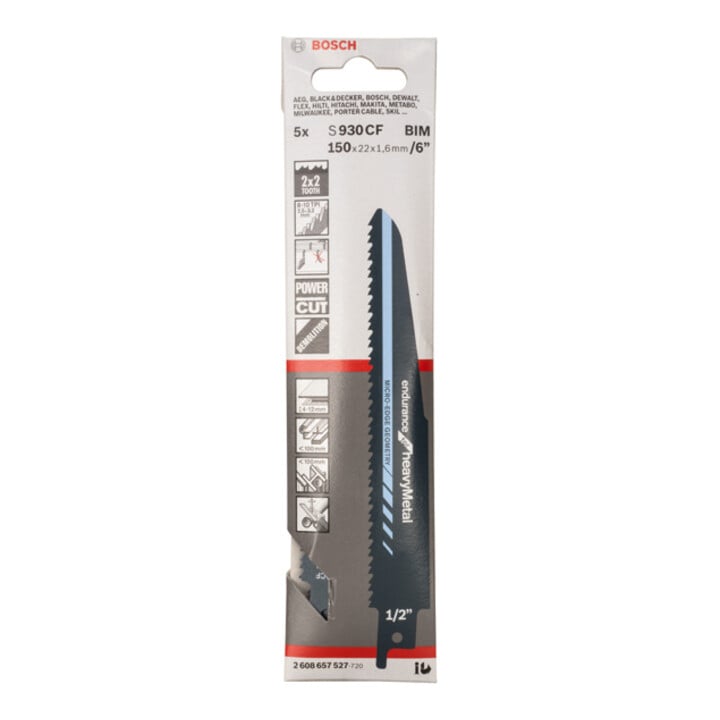 Lame de scie alternative Bosch S 930 CF, Endurance pour métaux lourds