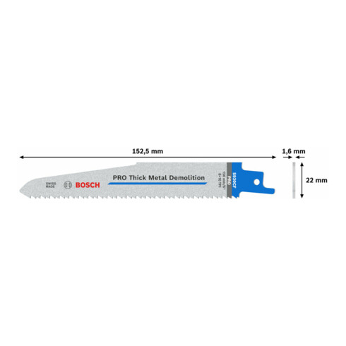 Lame de scie alternative Bosch S 930 CF, Endurance pour métaux lourds