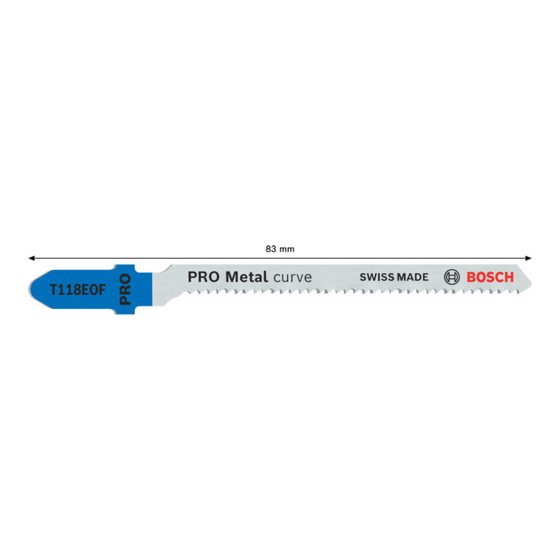 Lame de scie alternative Bosch T 118 EOF, flexible pour métal