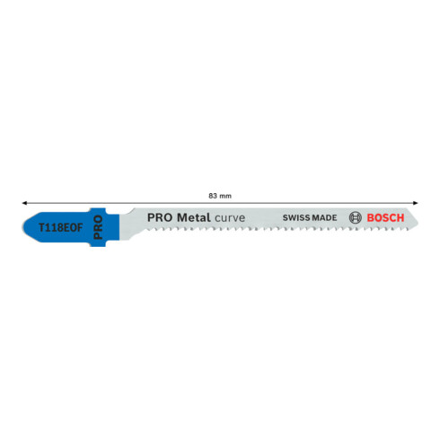 Lame de scie alternative Bosch T 118 EOF, flexible pour métal