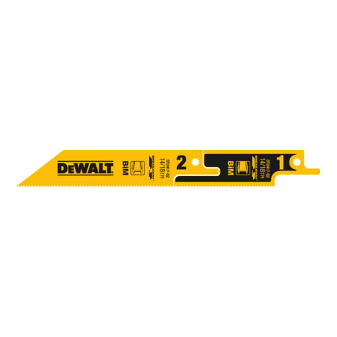 Lame de scie sabre DeWalt BIM Multi 305mm 5pcs - DT2316L-QZ