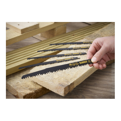 Lame de scie alternative DeWalt HCS bois 5 pièces Bois