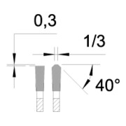 Lame de scie circulaire à main EDESSÖ universelle pour le bois et le métal, HW 180x2,8/2,2x20 Z=48 TF-4