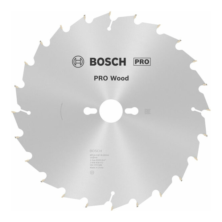 Lame de scie circulaire Bosch 24 dents Optiline Wood 254 x 2,6/1,6 x 30