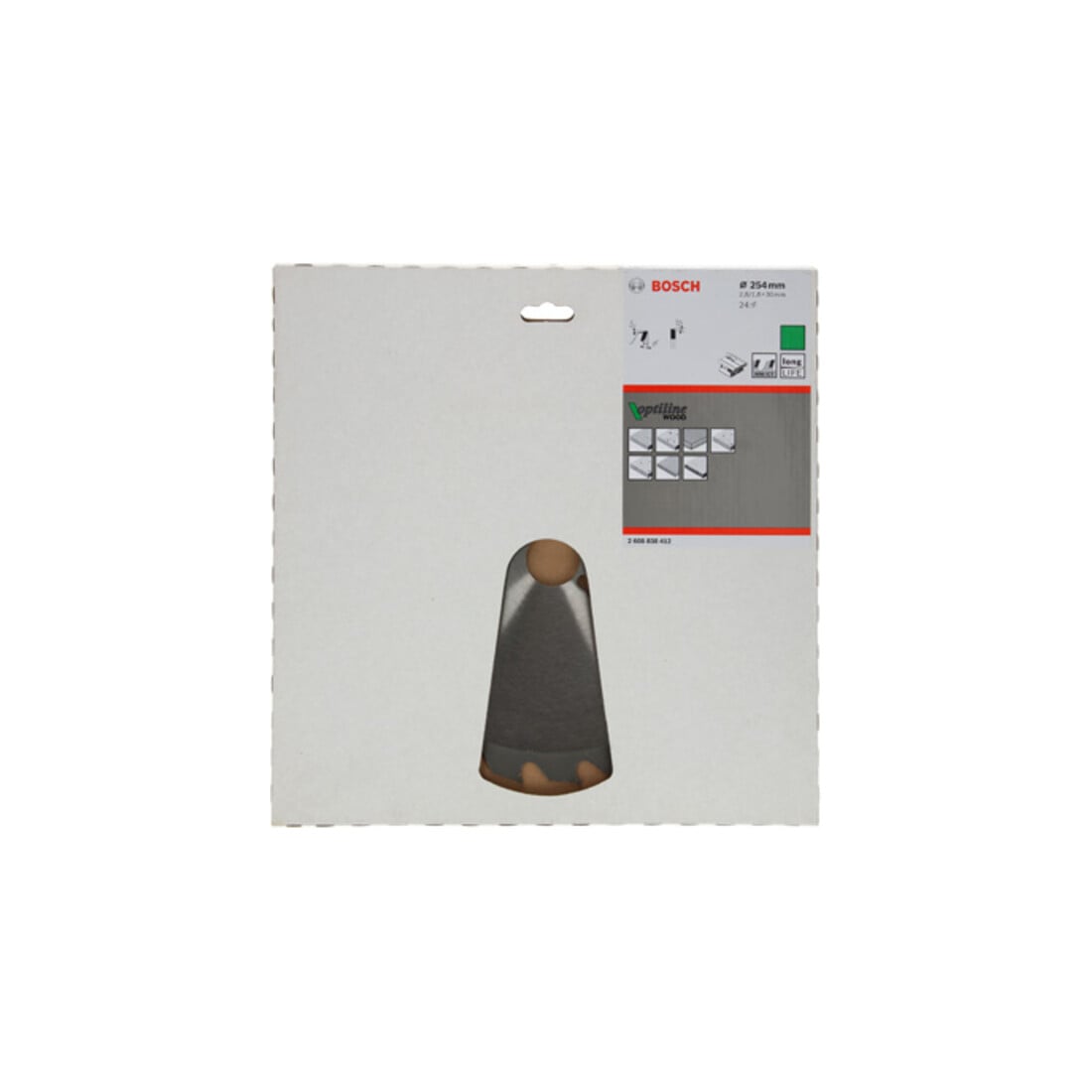 Lame de scie circulaire Bosch 24 dents Optiline Wood 254 x 2,6/1,6 x 30
