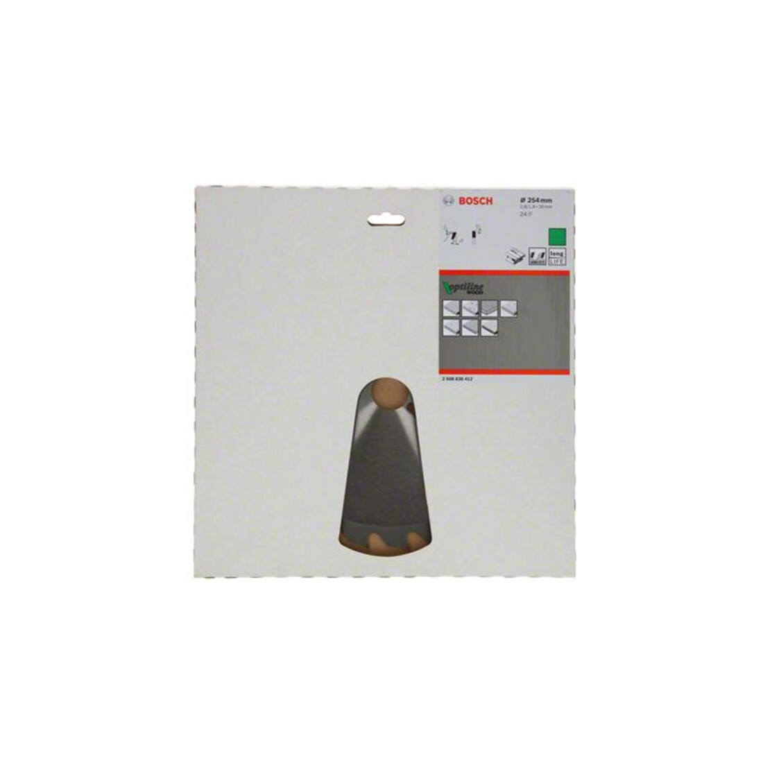 Lame de scie circulaire Bosch 24 dents Optiline Wood 254 x 2,6/1,6 x 30