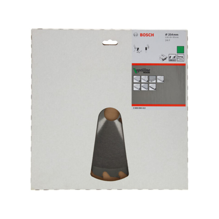 Lame de scie circulaire Bosch 24 dents Optiline Wood 254 x 2,6/1,6 x 30