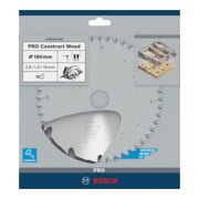 Lame de scie circulaire Bosch Construct Wood 184 x 16 x 2,6 mm 12-5