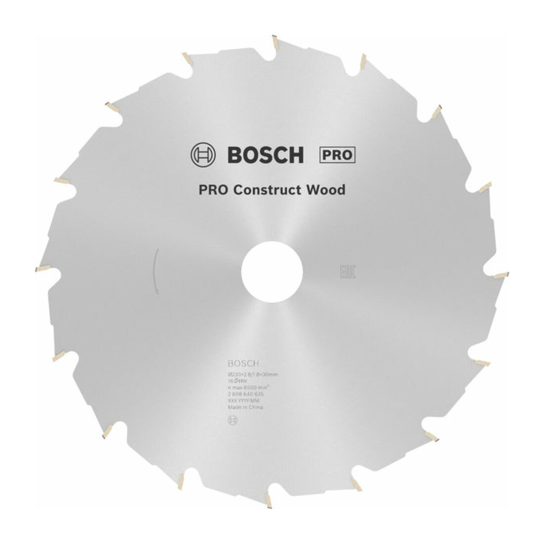 Lame de scie circulaire Bosch Construct Wood 230 x 30 x 2,8 mm 16