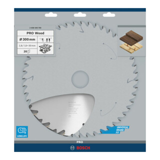 Lame de scie circulaire Bosch Bois standard pour les scies circulaires à table 30 mm