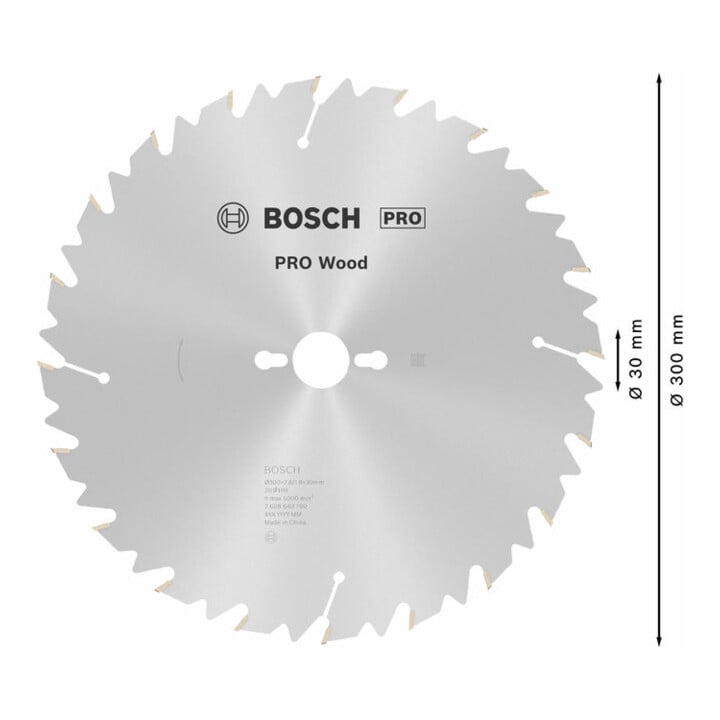 Lame de scie circulaire Bosch Construct Wood 300 x 30 x 2,8 mm 20