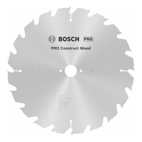 Lame de scie circulaire Bosch Construct Wood 315 x 30 x 3,2 mm 20