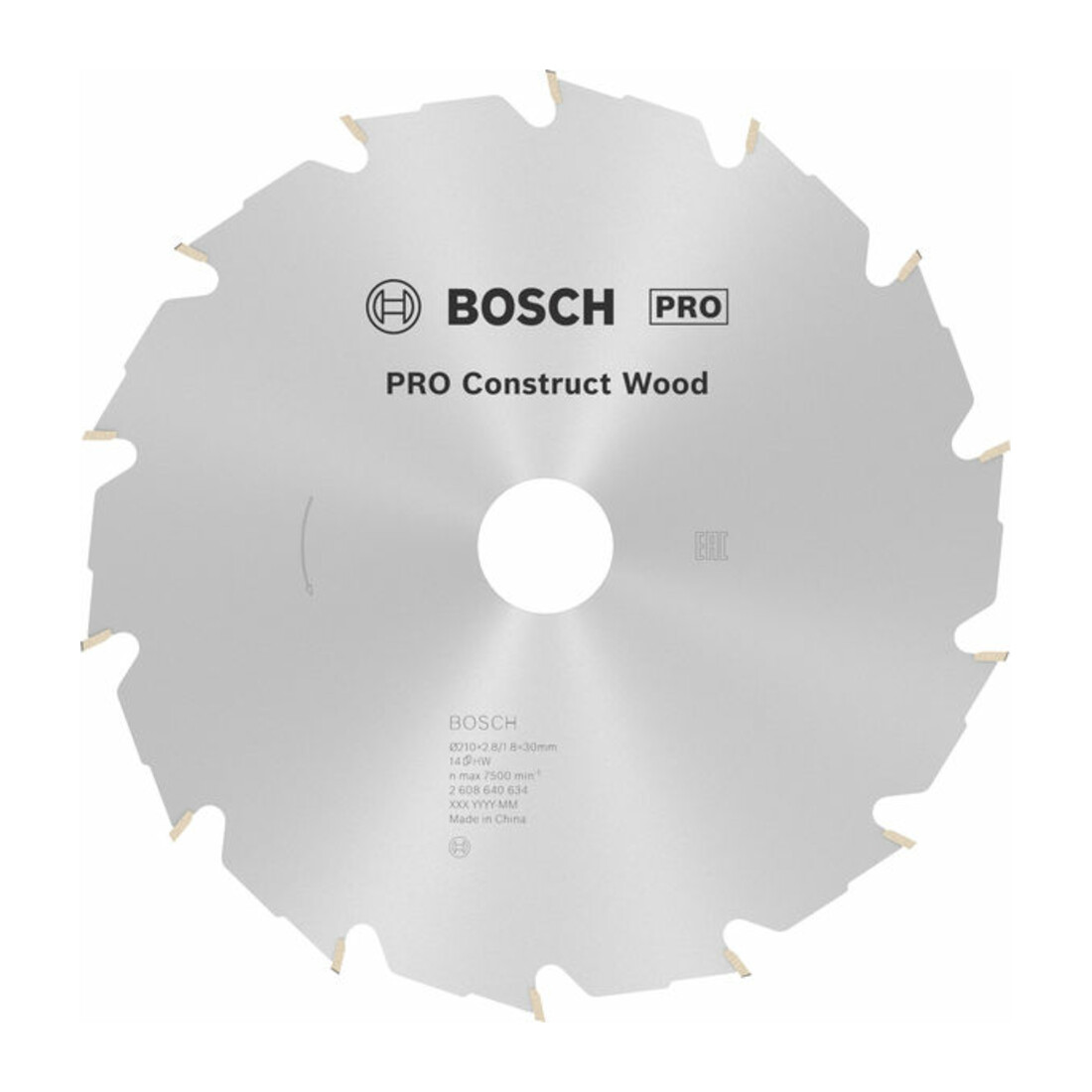 Lame de scie circulaire Bosch Construire bois 210 x 30 x 2,8 mm 14