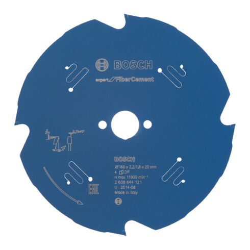 Lame de scie circulaire Bosch Expert for Fibre Cement 160 x 20 x 2,2 mm 4