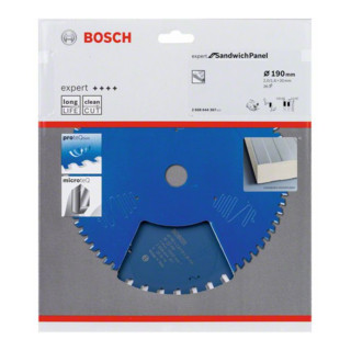 Lame de scie circulaire Bosch Panneaux sandwich Expert Pour les scies circulaires manuelles et à coupe plongeante