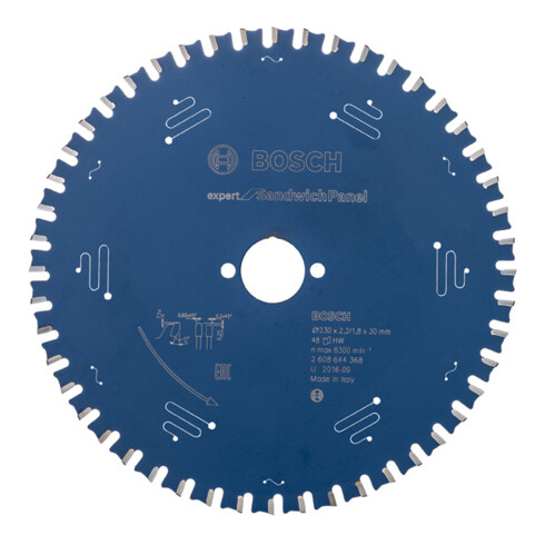 Lame de scie circulaire Bosch Expert for Sandwich Panel 230 x 30 x 2,0 mm 48