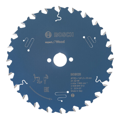 Lame de scie circulaire Bosch Expert for Wood 160 x 20 x 1,8 mm 24