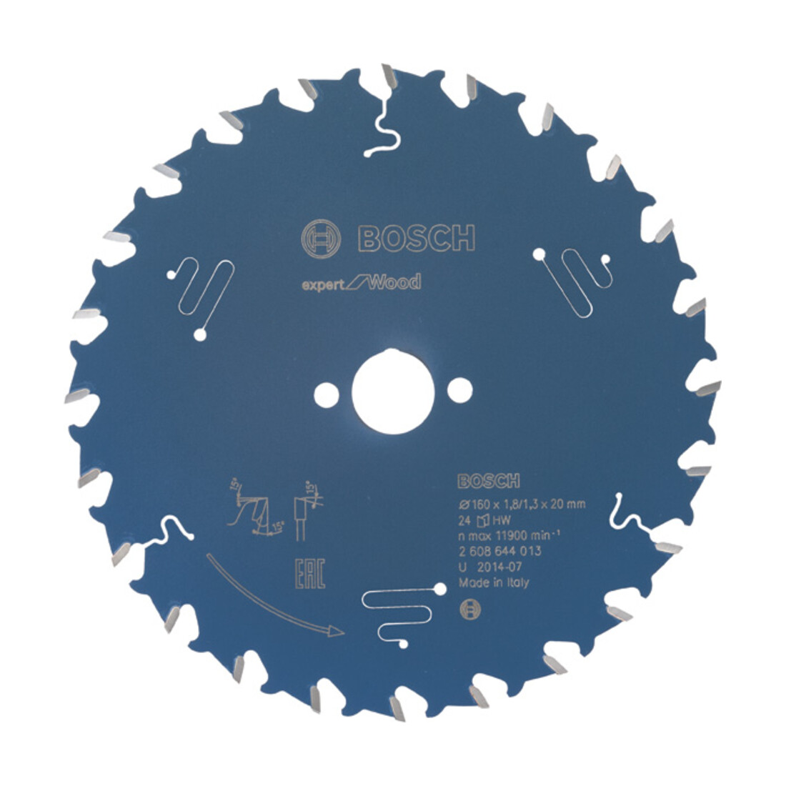 Lame de scie circulaire Bosch Expert for Wood 160 x 20 x 1,8 mm 24