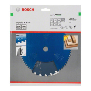 Lame de scie circulaire Bosch Expert Holz Pour les scies circulaires à main et à coupe plongeante