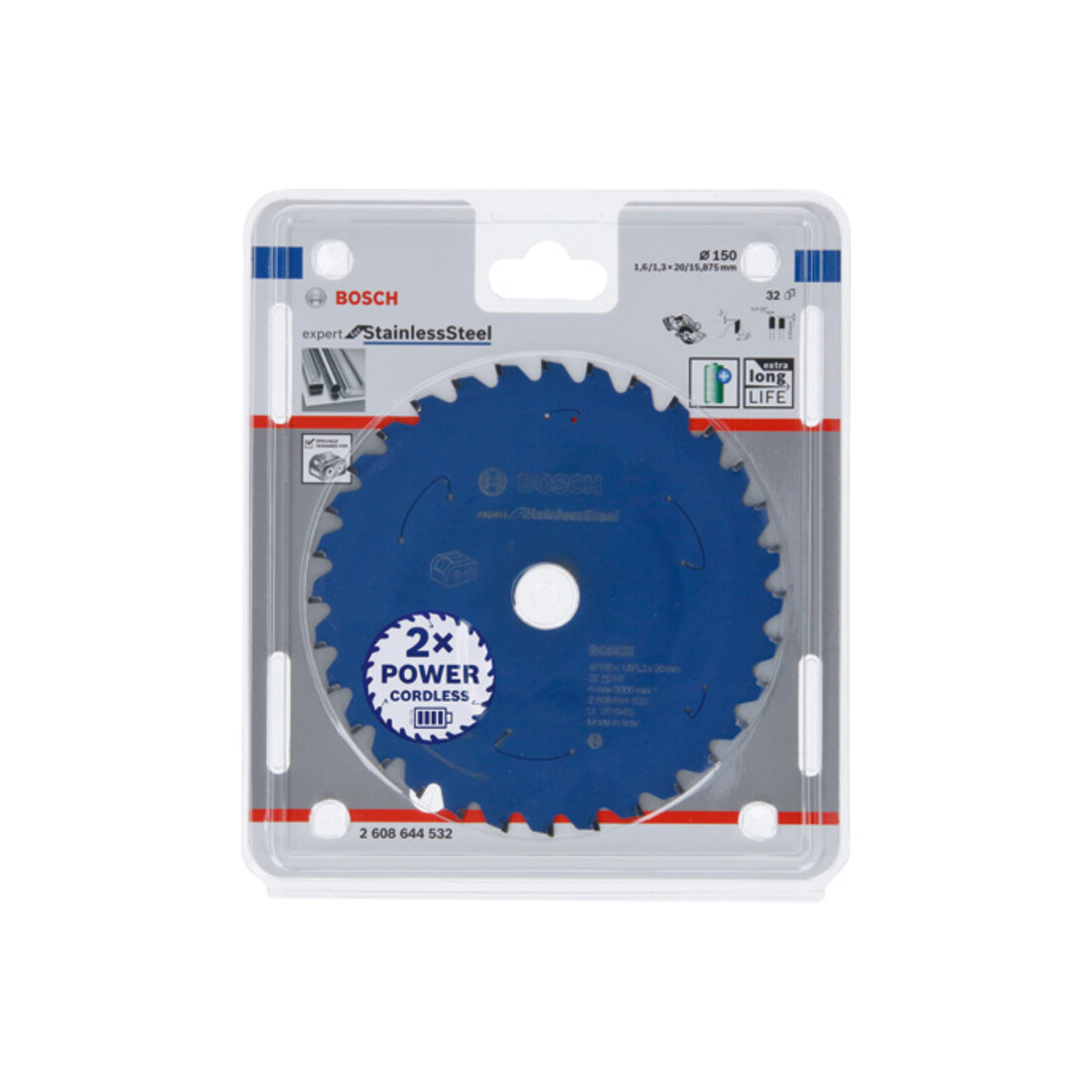 Expert Bosch pour l'acier inoxydable 20 mm HLTCG mm