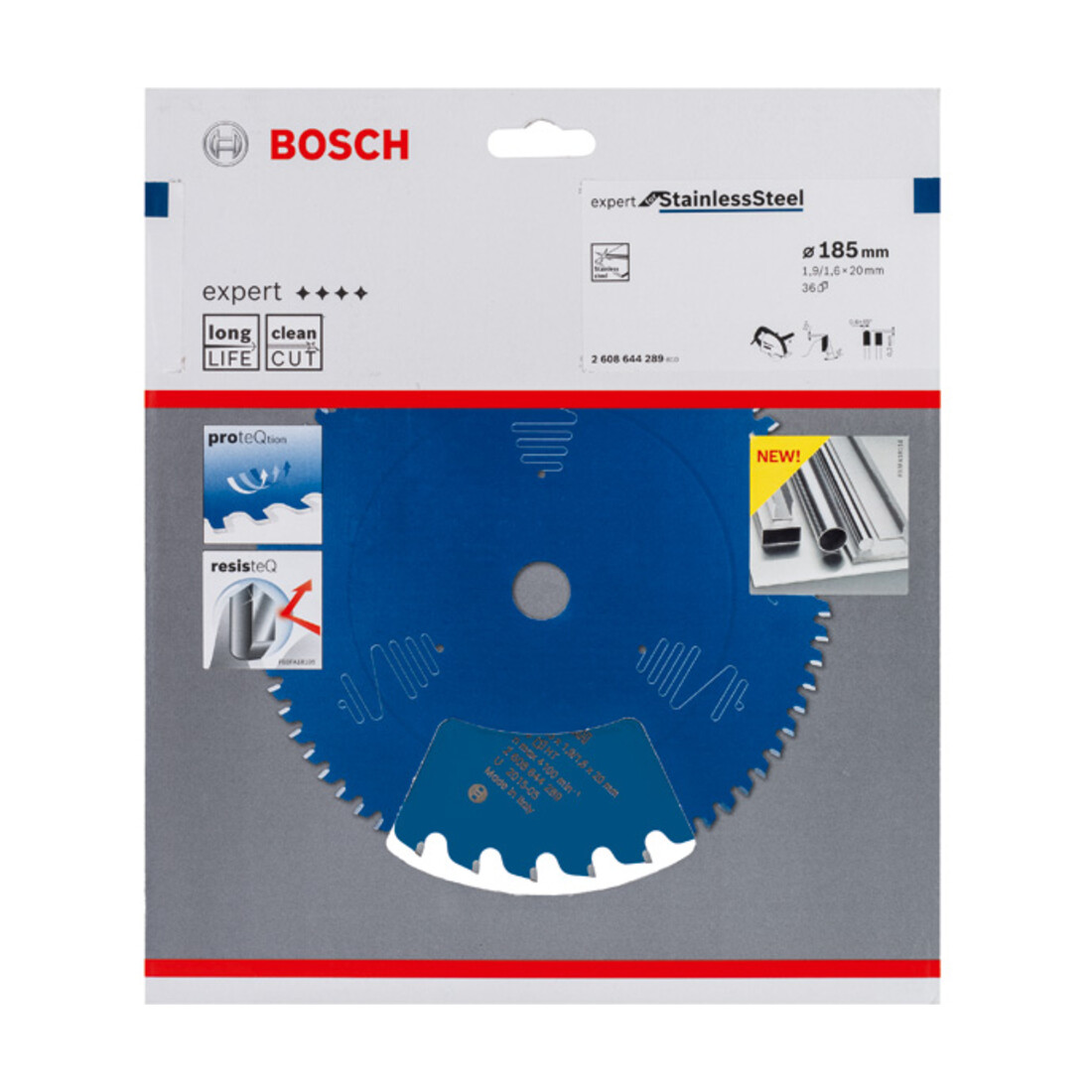 Lame de scie circulaire Bosch Expert pour acier inoxydable 185 x 20 x 1,9 x 1,9 x 36