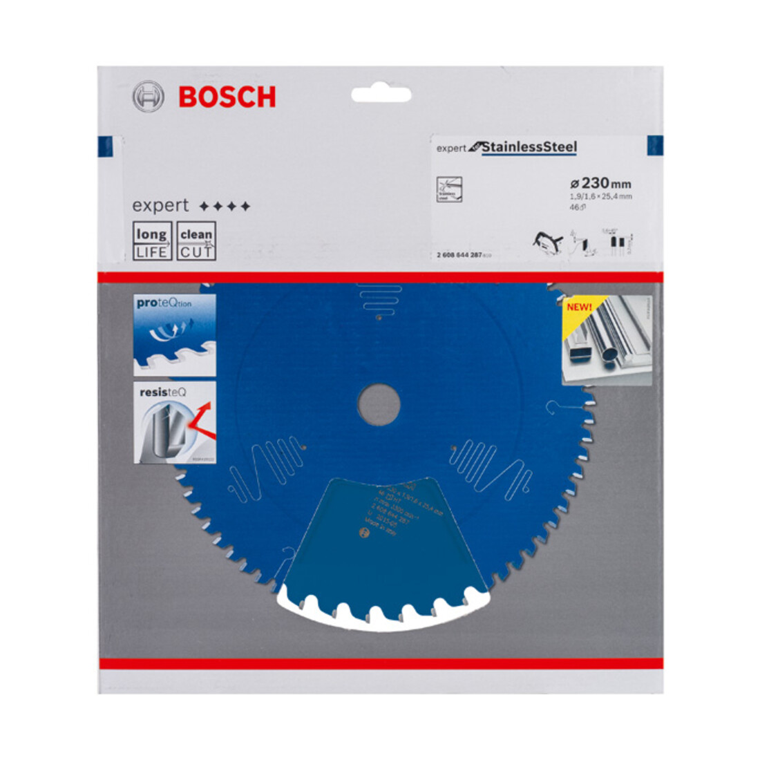 Lame de scie circulaire Bosch Expert pour acier inoxydable 230 x 25,4 x 1,9 x 1,9 x 46