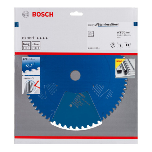 Lame de scie circulaire Bosch Expert pour acier inoxydable 255 x 25,4 x 2,5 x 2,5 x 50
