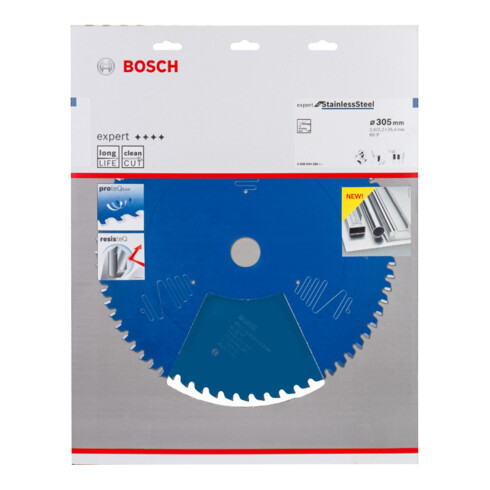 Lame de scie circulaire Bosch Expert pour acier inoxydable 305 x 25,4 x 2,5 x 2,5 x 60