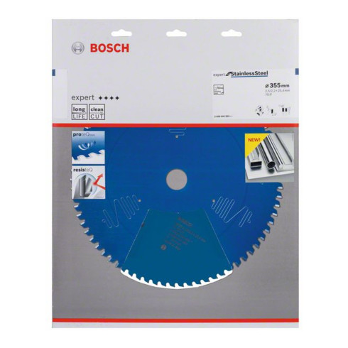 Lame de scie circulaire Bosch Expert pour acier inoxydable 355 x 25,4 x 2,5 x 2,5 x 70