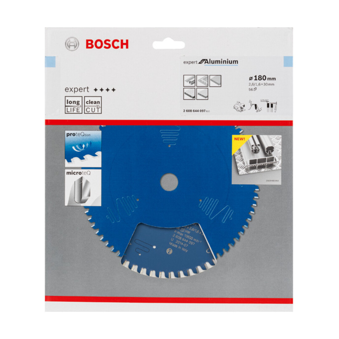 Lame de scie circulaire Bosch Expert pour aluminium 180 x 30 x 2,6 mm 56
