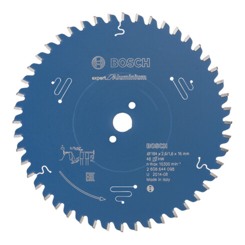 Lame de scie circulaire Bosch Expert pour aluminium 184 x 16 x 2,6 mm 48
