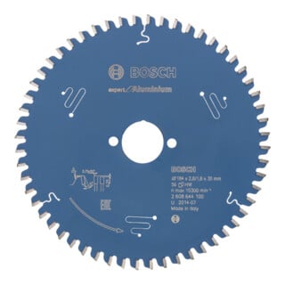 Bosch Lame de scie circulaire Expert Aluminium pour scies plongeantes et circulaires à main