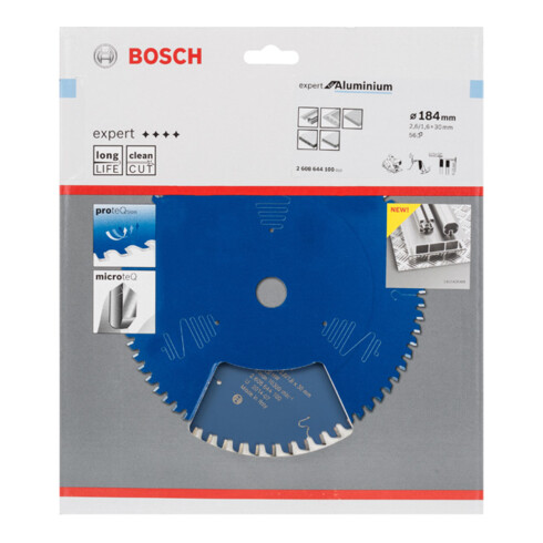 Lame de scie circulaire Bosch Expert pour aluminium 184 x 30 x 2,6 mm 56
