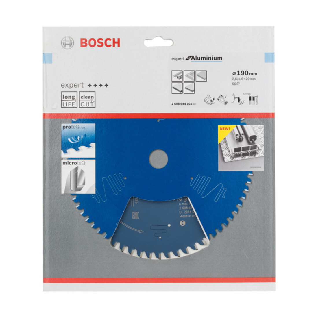 Lame de scie circulaire Bosch Expert pour aluminium 190 x 20 x 2,6 mm 56