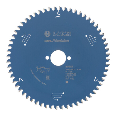 Lame de scie circulaire Bosch Expert pour aluminium 200 x 30 x 2,8 mm 60