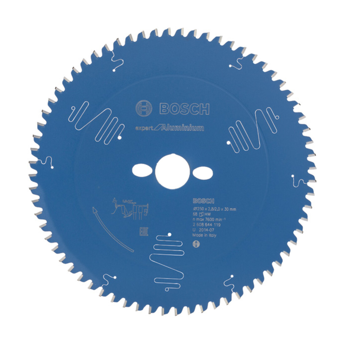 Lame de scie circulaire Bosch Expert pour aluminium 250 x 30 x 2,8 mm 68