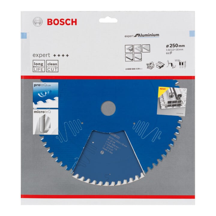 Lame de scie circulaire Bosch Expert pour aluminium 250 x 30 x 2,8 mm 68