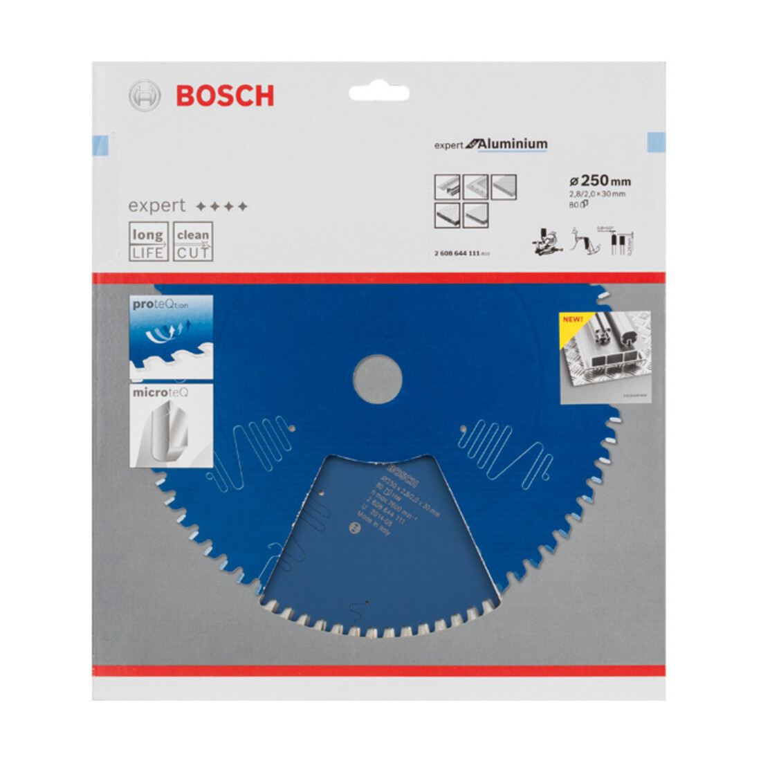 Lame de scie circulaire Bosch Expert pour aluminium 250 x 30 x 2,8 mm 80