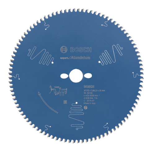 Lame de scie circulaire Bosch Expert pour aluminium 300 x 30 x 2,8 mm 96