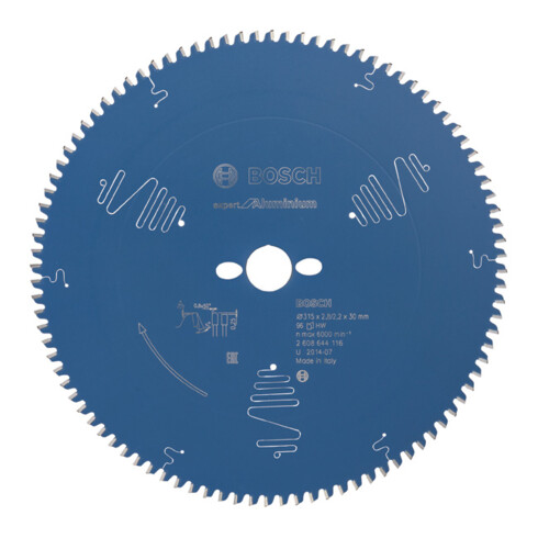 Lame de scie circulaire Bosch Expert pour aluminium 315 x 30 x 2,8 mm 96