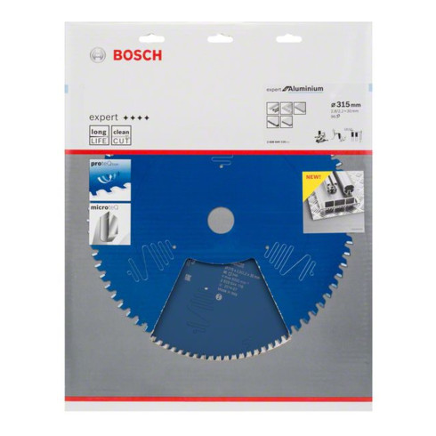 Lame de scie circulaire Bosch Expert pour aluminium 315 x 30 x 2,8 mm 96