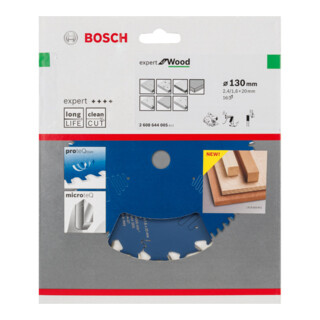 Lame de scie circulaire Bosch Expert Holz Pour les scies circulaires à main et à coupe plongeante