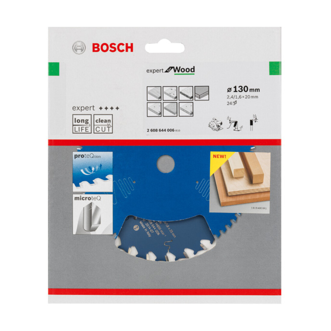Lame de scie circulaire Bosch Expert pour bois 130 x 20 x 2,4 mm 24
