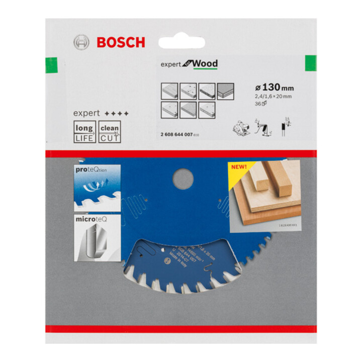 Lame de scie circulaire Bosch Expert pour bois 130 x 20 x 2,4 mm 36