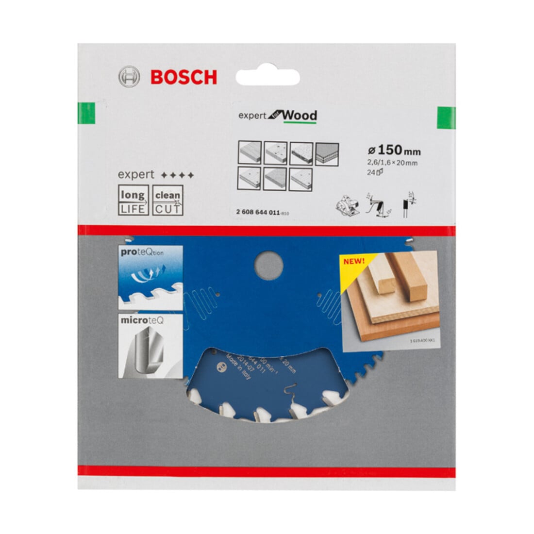 Lame de scie circulaire Bosch Expert pour bois 150 x 20 x 2,6 mm 24