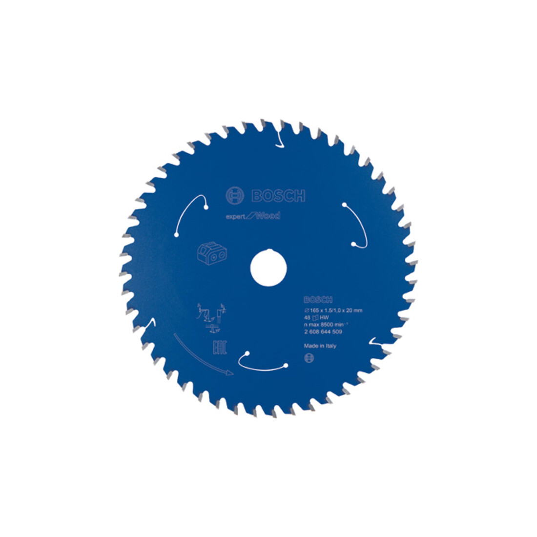 Lame de scie circulaire Bosch Expert pour bois 165 x 1,5/1 x 20 48 dents