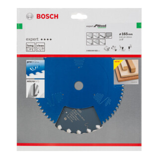 Lame de scie circulaire Bosch Expert Holz Pour les scies circulaires à main et à coupe plongeante
