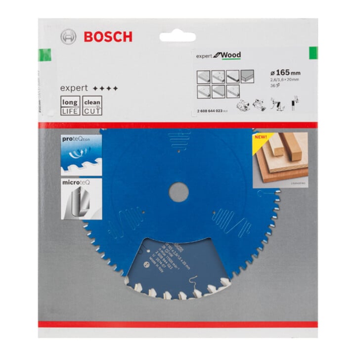 Lame de scie circulaire Bosch Expert pour bois 165 x 20 x 2,6 mm 36