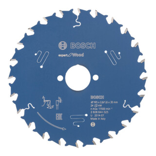 Lame de scie circulaire Bosch Expert Holz Pour les scies circulaires à main et à coupe plongeante