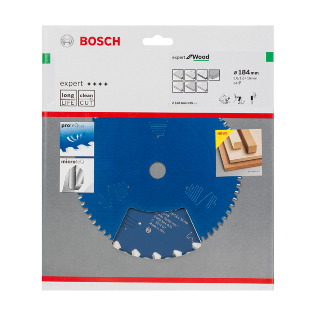 Lame de scie circulaire Bosch Expert pour bois 184 x 16 x 2,6 mm 24